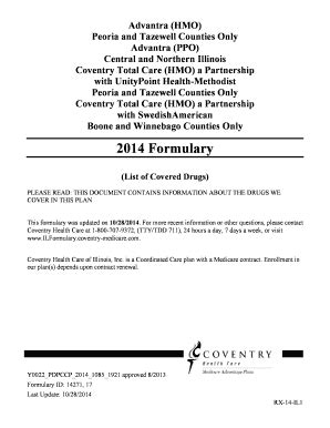 coventry medicare formulary